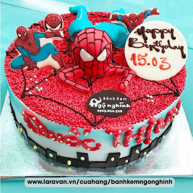 25 mẫu bánh sinh nhật người nhện siêu đẹp làm quà tặng bé trai